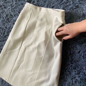 Tan Pencil Skirt with pockets